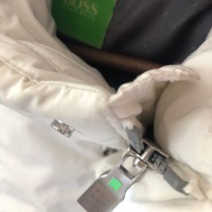 Cream white Hugo Boss winter coat